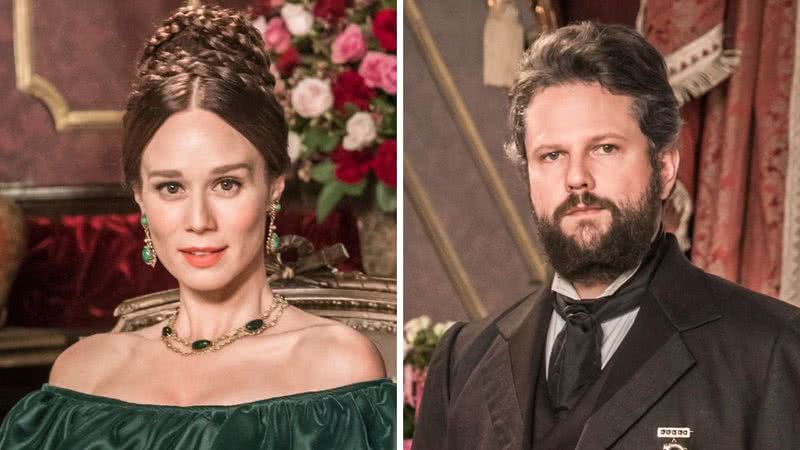 Os atores protagonizarão um par romântico em 'Nos Tempos do Imperador' - Reprodução/TV Globo