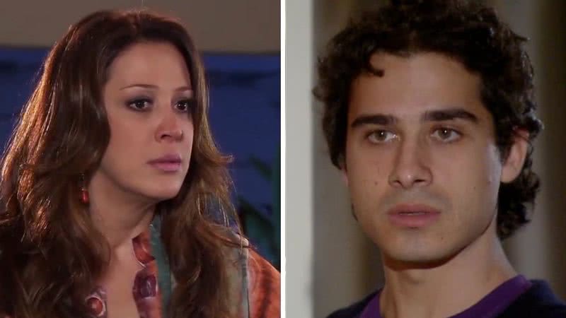 O jovem ganhará apoio da esposa para embarcar em nova aventura amorosa com o rapaz - Reprodução/TV Globo