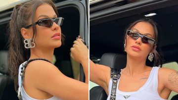 Esposa de Gusttavo Lima desce de carro blindado com shortinho e regate sem sutiã: "Perfeita" - Reprodução/Instagram