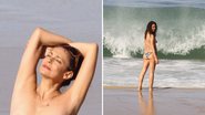 Lembra dela? Atriz da primeira versão de 'Pantanal' é flagrada fazendo topless em praia - Daniel Delmiro/AgNews