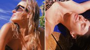Aos 43 anos, Carolina Dieckmann publica ângulos indiscretos ao posar com biquíni sem alças - Reprodução/Instagram