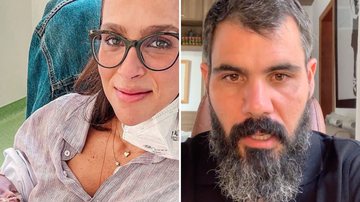 Esposa de Juliano Cazarré revela susto ao ver a filha bebê na UTI:  "Inchada, sedada, lutando" - Reprodução/Instagram