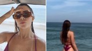 A ex-BBB Jade Picon ostenta corpo sarado em praia ao aproveitar uma folga na agenda; confira as imagens - Reprodução/Instagram