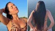 Fortona, noiva de Zezé di Camargo mergulha em represa de biquíni fio-dental: "Mulher linda" - Reprodução/Instagram