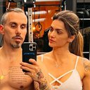 Kelly Key ameaça tirar a legging e marido provoca: "Casal que malha junto, transa junto" - Reprodução/TV Globo