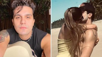 Que pegada! Luan Santana agarra a namorada no meio da praia e fãs babam: "Casalzão" - Reprodução/Instagram