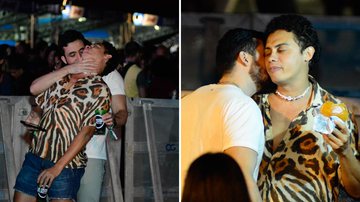Silvero Pereira é flagrado em momento quente com barbudo com direito a beijos e carícias - AgNews
