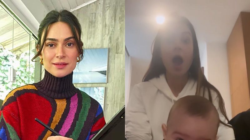 Thaila Ayala se emociona ao ouvir filho de oito meses falar ‘mamãe’ - Instagram