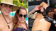 Após meses separados, o ex-namorado de mãe de Neymar se supera e tatua o nome dela no corpo; confira o vídeo - Reprodução/Instagram