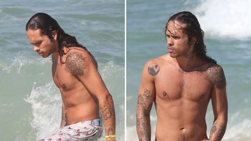 Soltinho, Vitão mergulha com bermudinha solta e acaba marcando tudo em praia no Rio - AgNews