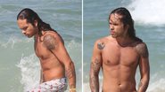 Soltinho, Vitão mergulha com bermudinha solta e acaba marcando tudo em praia no Rio - AgNews