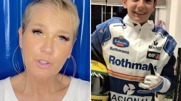 Xuxa surpreende filho de ex-Paquita com uniforme de Ayrton Senna: "Amo vocês" - Reprodução/Instagram