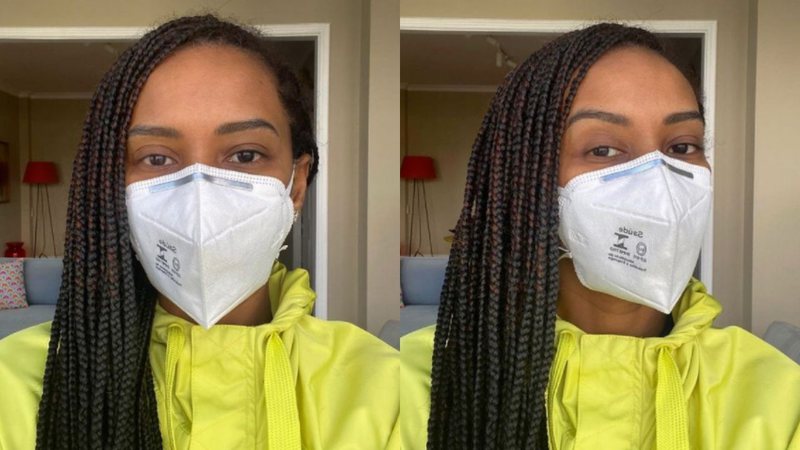 Mesmo vacinada com primeira dose, Taís Araújo volta a reforçar uso de máscara: "Proteja as pessoas a sua volta" - Reprodução/Instagram