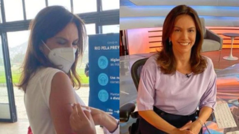 Âncora do 'Bom Dia Brasil", Ana Paula Araújo é vacinada contra Covid-19 e desabafa: "Alívio misturado à tristeza" - Reprodução/Instagram