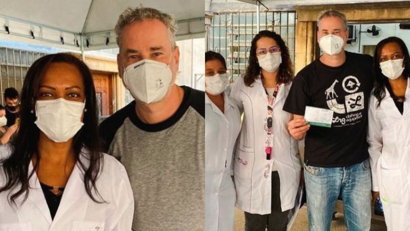 Após perder pai para Covid-19, Dan Stulbach é vacinado e exalta profissionais da saúde: "Parabéns pelo trabalho" - Reprodução/Instagram