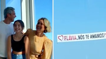 Otaviano Costa contrata avião para homenagear Flávia Alessandra em seu aniversário: "Inesquecível" - Reprodução/Instagram