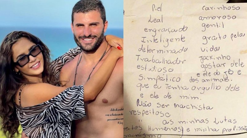 Ex-BBB Gizelly Bicalho realiza lista de desejos e se declara ao namorado bonitão: “Tudo no seu tempo. Amo você” - Reprodução/Instagram