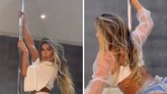 Gracyanne Barbosa faz pole dance romântico, rebola de shortinho e dispara: "O Belo que lute" - Reprodução/Instagram