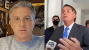 Após ataque de presidente à repórter, Luciano Huck presta solidariedade e detona Bolsonaro: "Covardia total" - Reprodução/TV Globo/Twitter