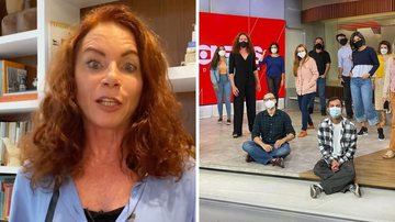 Leilane Neubarth retorna aos estúdios após mais de um. ano afastada: "Uma parte da minha vida foi arrancada" - Reprodução/TV Globo