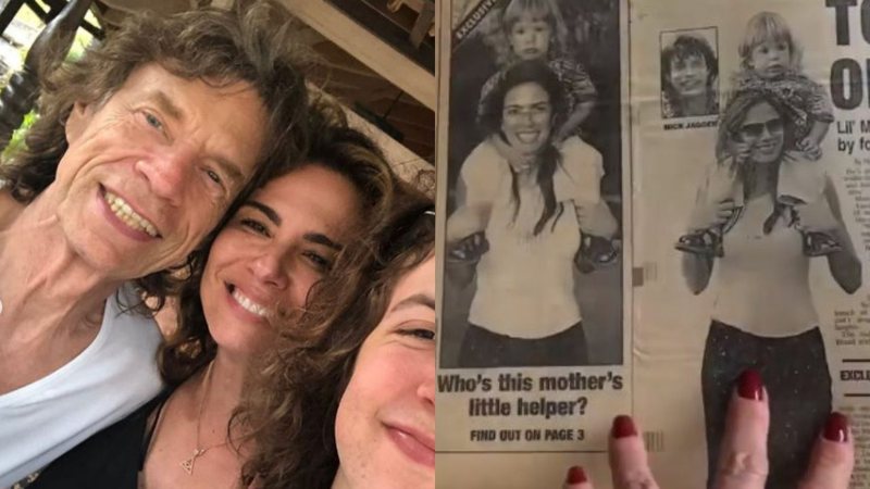 Nostálgica, Luciana Gimenez resgata jornais de quando namorava Mick Jagger: "Na época não era engraçado" - Reprodução/Instagram