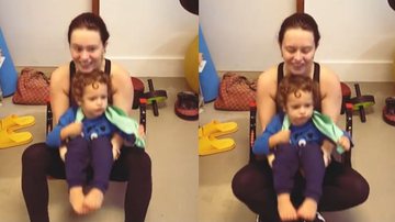 Após susto na saúde de Rafael Cardoso, Mari Bridi derrete a web ao treinar com filho no colo: "Bebê da mamãe" - Reprodução/Instagram