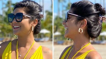 Mileide Mihaile vai à praia com maiô cavado repleto de recortes e esbanja sensualidade: "Belíssima" - Reprodução/Instagram