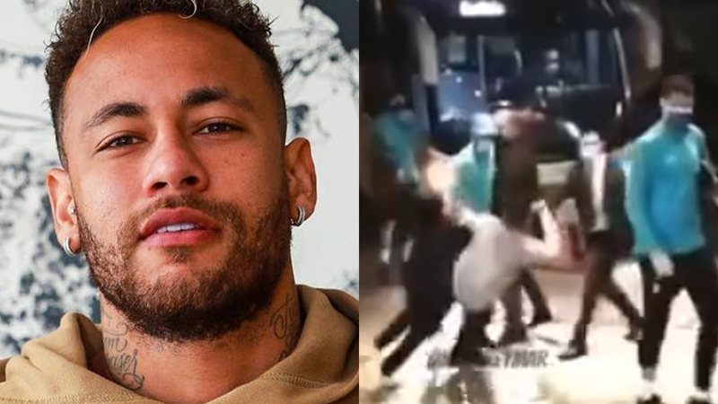 Neymar Jr. é atacado por fãs e sai mancando - Reprodução/Instagram