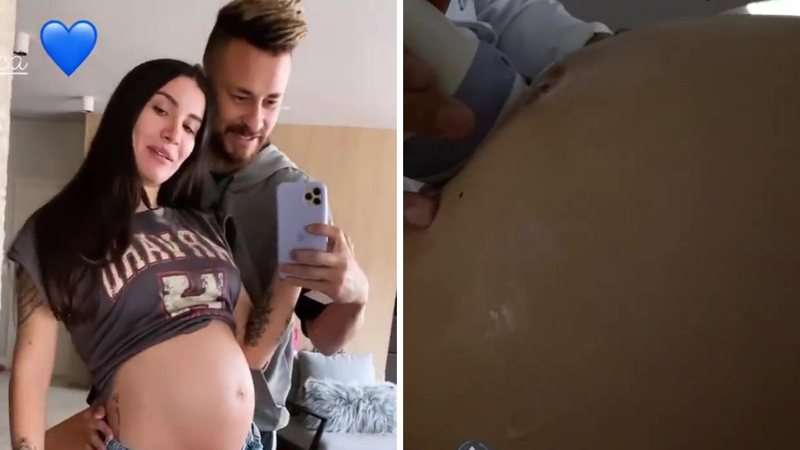 No oitavo mês de gravidez, Bianca Andrade faz ultrassom e futuro pai se emociona ao ver o rostinho do bebê: "Tá grandão" - Reprodução/Instagram