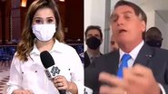 Repórter atacada por Bolsonaro recebe apoio na web - Reprodução/TV Vanguarda