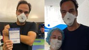 Vacinado contra Covid-19, Tadeu Schmidt surge aos prantos e alfineta autoridades: "Sofrimento poderia ter sido evitado" - Reprodução/Instagram
