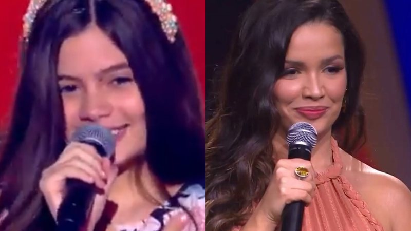 Laís Menezes foi comparada a Juliette no 'The Voice Kids' - Reprodução/TV Globo e Reprodução/Globoplay
