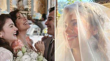 A atriz Larissa Manoela mostrou os bastidores do casamento de Olívia e Tenório; confira as imagens da novela das 6 - Reprodução/Instagram