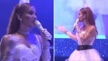 Claudia Leitte dá piti em cima do palco após ser obrigada a encerrar show: "É sério?" - Reprodução/Instagram