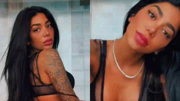 Irmã de Gabigol, Dhiovanna Barbosa deixa bumbum todo à mostra em body transparente - Reprodução/Instagram