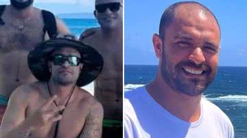 Diogo Nogueira reúne amigos na praia e mostra peitoral definido: "Igual vinho" - Reprodução/Instagram