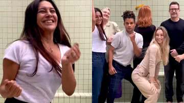 Dira Paes publicou um vídeo fazendo dancinhas com alguns atores do elenco de 'Pantanal' - Reprodução/Instagram