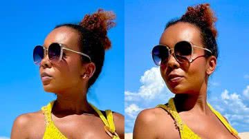 Ex-BBB Thelma Assis ostenta corpão na praia e causa com seios fartos: "Musa" - Reprodução/Instagram