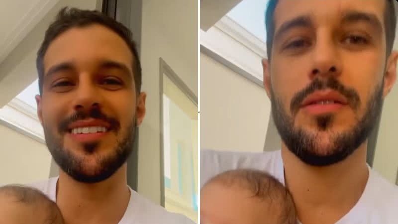 "No colo do tio", disse o ex-BBB Rodrigo Mussi ao encontrar o sobrinho pela primeira vez; confira - Reprodução/Instagram