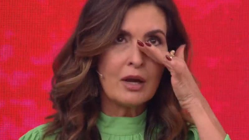 Fátima Bernardes chora ao vivo no 'Encontro' e desabafa - Reprodução/TV Globo