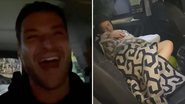 Filho de Leandro Lima nasce dentro do carro à caminho do hospital: "Não tinha noção" - Reprodução/TV Globo