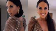 Graciele Lacerda rouba a cena com vestido brilhante em casamento - Reprodução/Instagram