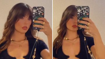 Isis Valverde curte noitada com blusinha sem sutiã e quase mostra demais - Reprodução/Instagram