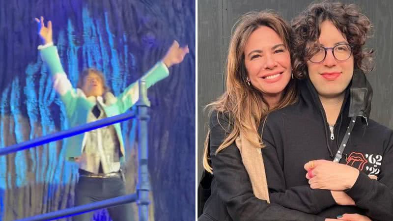 Madura, Luciana Gimenez marca presença em show de Mick Jagger com o filho: "Orgulho" - Reprodução/Instagram