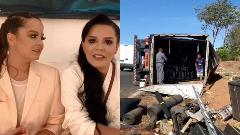 Equipe de Maiara e Maraisa se manifesta publicamente após acidente envolvendo carreta da dupla em estrada - Reprodução/Instagram