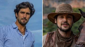 Protagonistas de 'Mar do Sertão', Sérgio Guizé e Renato Goés surgem caracterizados como mocinho e vilão da próxima novela das 6 - Reprodução/TV Globo