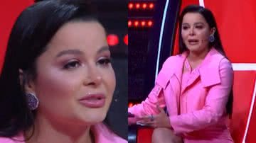 Maraisa não segurou a emoção e caiu no choro ao ouvir sua última música com Marília Mendonça durante o 'The Voice Kids' - Reprodução/TV Globo
