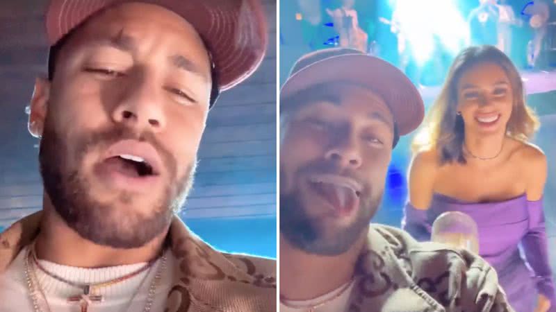 Neymar leva namorada para show privado após boatos de traição: "Pagodin" - Reprodução/Instagram