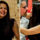 De volta ao Brasil, Nívea Stelmann é flagrada trocando carinhos com o marido - AgNews