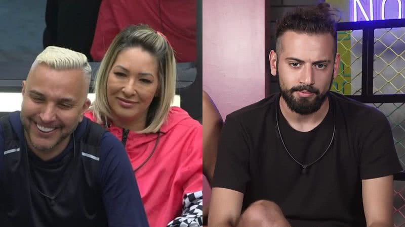Power Couple: Rogério e Baronesa tiram sarro de Cartolouco - Reprodução/RedeTV